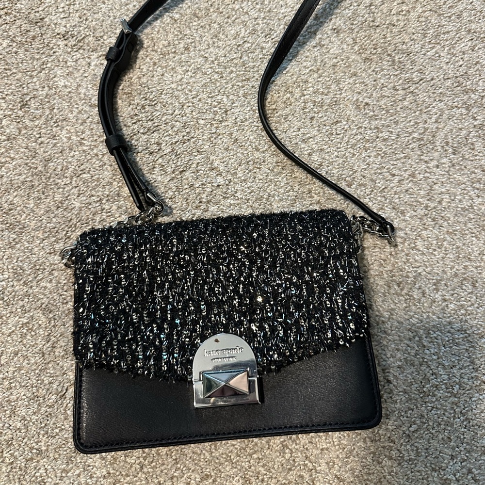 Kate Spade: Black Leather Crossbody Bag